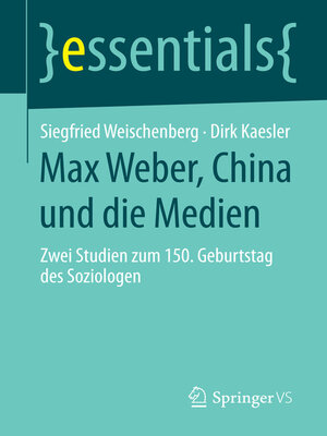 cover image of Max Weber, China und die Medien